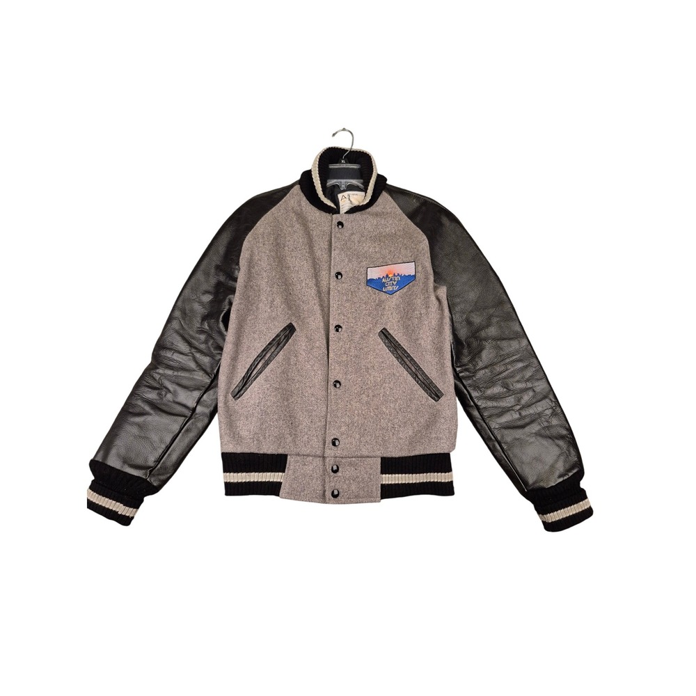 Austin‎ City Limits Admiral Sportswear Varsity Jacket Wool Leather Sz M RARE VTG